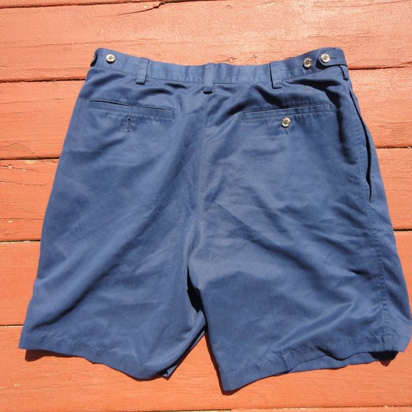 Grand Slam pleated front blue Golf Shorts~EUC~36~polyester~Comfy golf sh… - Picture 2 of 5